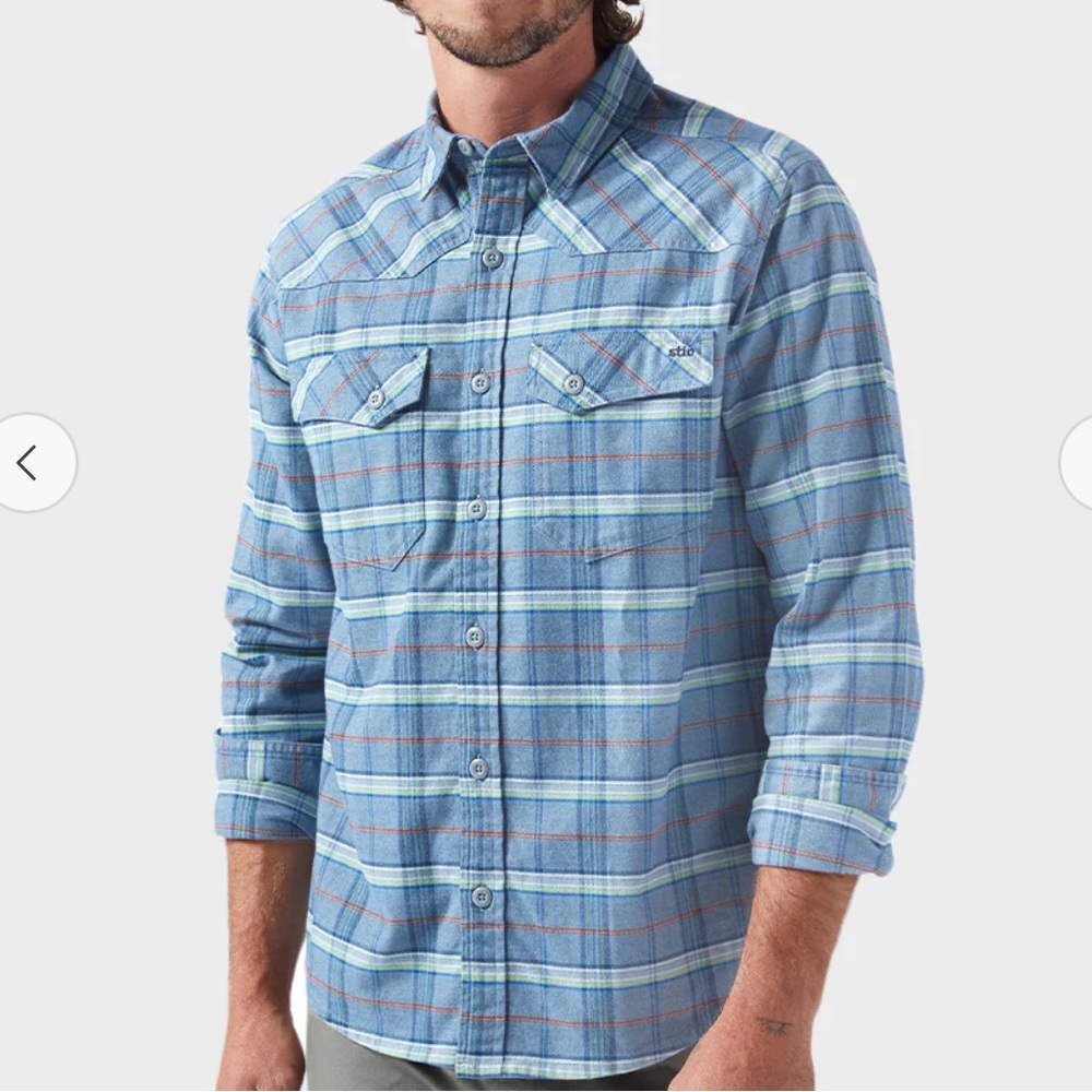 NWT Men’s STIO junction mid weight flannel shirt